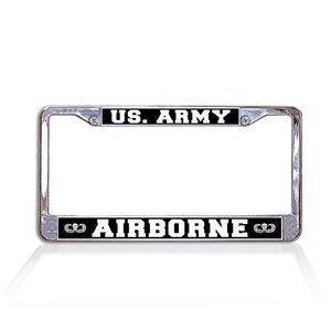 US Army Airborne Metal License Plate Frame (Exclusive Design) (Licensed Product)
